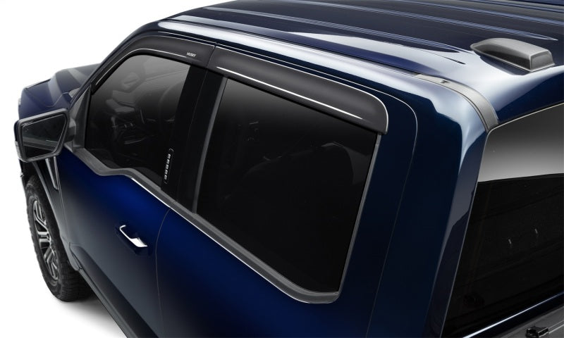 Husky Liners 14-18 Chevrolet/GMC Silverado/Sierra 1500 CC Ventvisor Low Profile (4pc) - Smoke