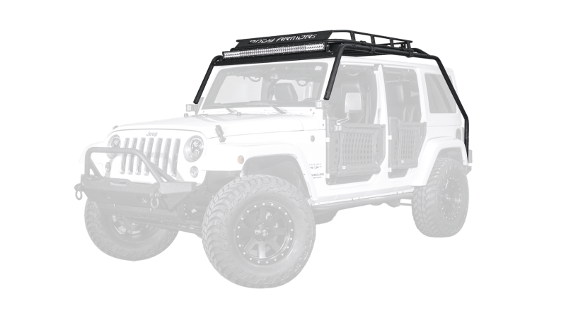 Body Armor 4x4 07-18 Jeep Wrangler JK Windshield Light Bar