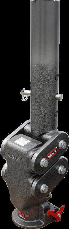 Gen-Y Spartan Torsion-Flex 5in Offset 4in RD Tube Gooseneck 2-5/16in Coupler Standard Height