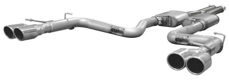 aFe MACHForce XP Exhaust 3in-3.5in SS Single Side Ext CB w/ Polish Tip 99-04 Ford F-250 V8 5.4L/6.8L