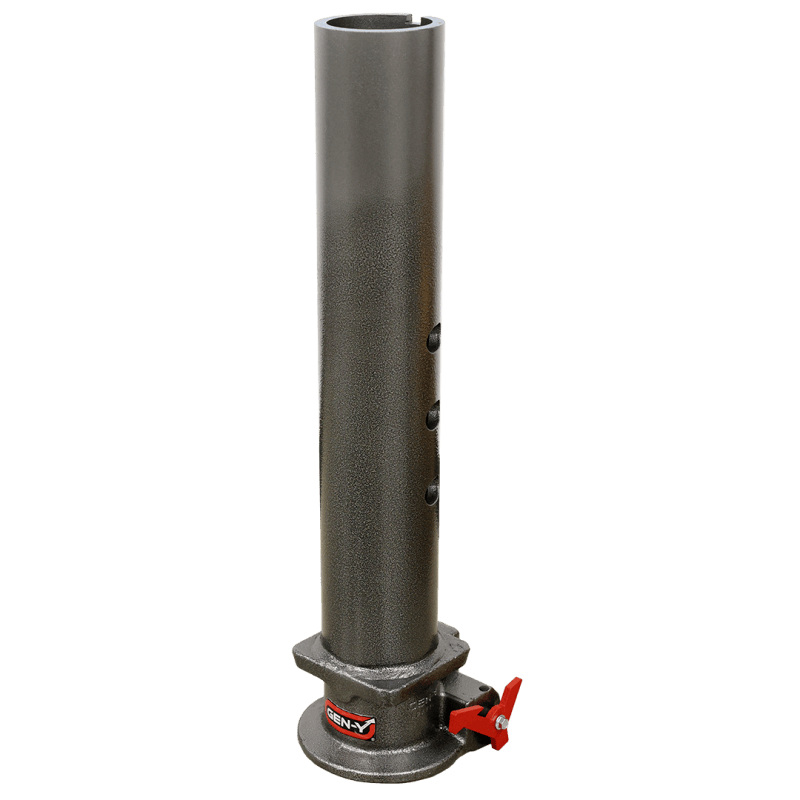 Gen-Y Viking 4in Round Tube Gooseneck Static Hitch w/SnapLatch 2-5/16in Coupler 8.5K TW 30K