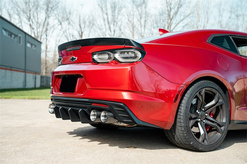 Corsa 2016-2024 Chevrolet Camaro SS / ZL1 Valved Axle-Back Exhaust w/ Carbon Fiber Quad Tips