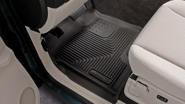 Husky Liners 14-15 Chevy Silverado Crew Cab X-Act Contour Black 2nd Row Floor Liners