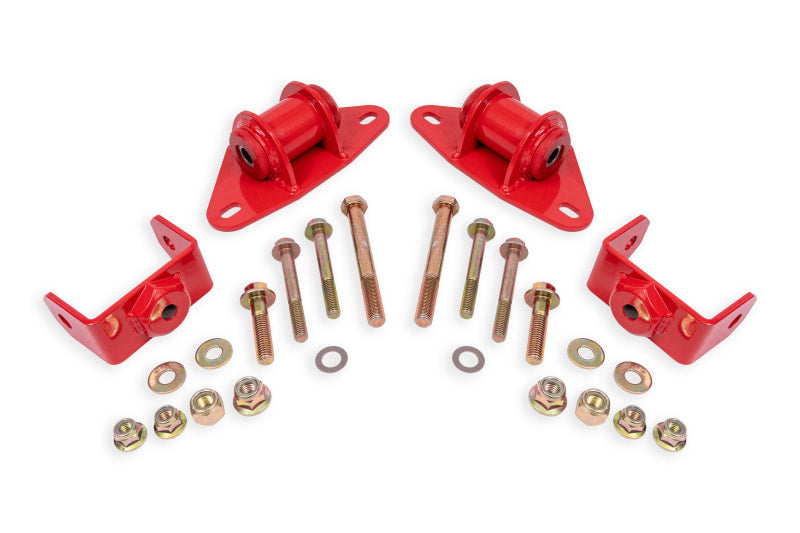 BMR Suspension 14-19 Chevrolet Corvette Motor Mount Kit - Red