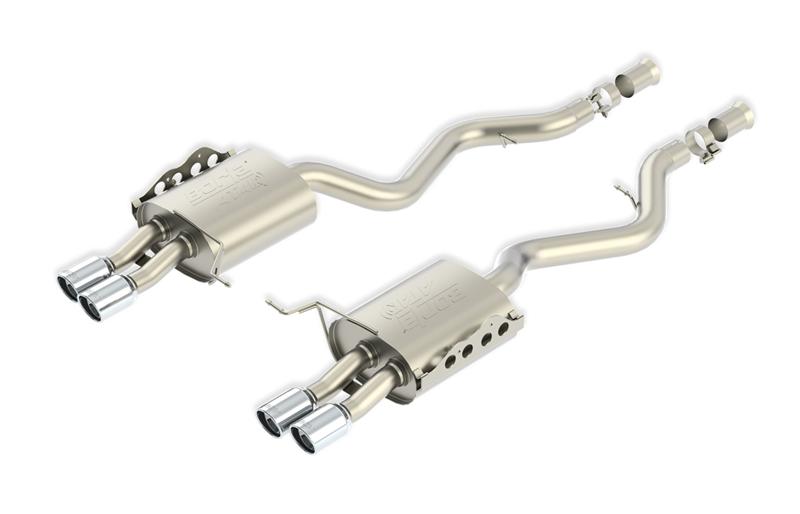 Borla 14 Silv/Sierra C/B Exhaust ATAK 1500 5.3L V8 AT/MT 2&4WD Ext Cab Split Side Exit
