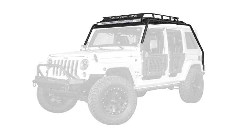 Body Armor 4x4 07-18 Jeep Wrangler JK Windshield Light Bar