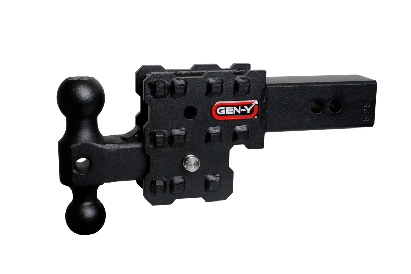 Gen-Y Phantom-X 2in Solid Shank 2.5in Drop 1K TW 10K Hitch w/GH-031 (No Flat Towing)