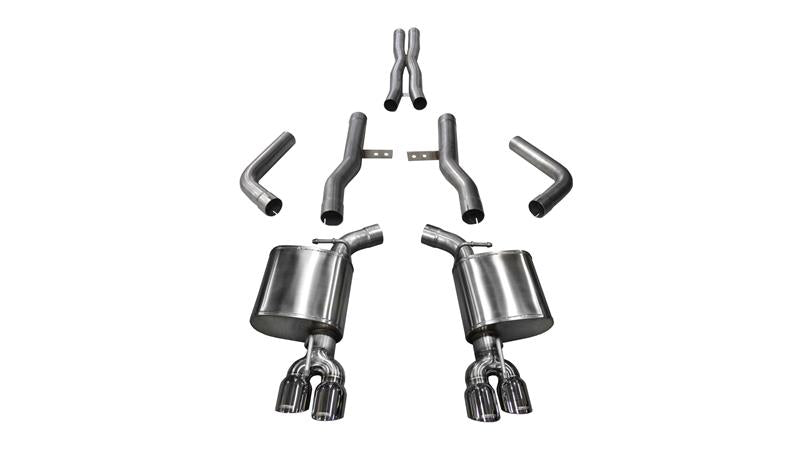 Corsa 2015-2023 Dodge Challenger Hellcat Dual Rear Exit Extreme Exhaust w/ 3.5in Black Tips