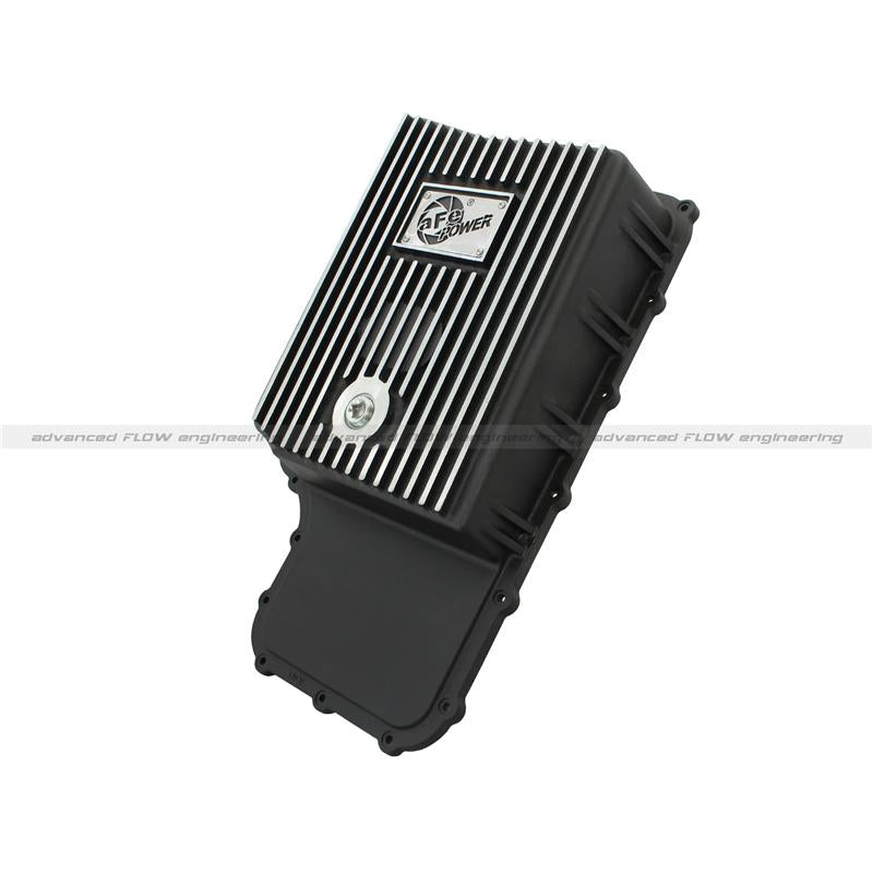 aFe Power Transmission Pan Black Machined 09-14 Ford 6R80 F-150 Trucks