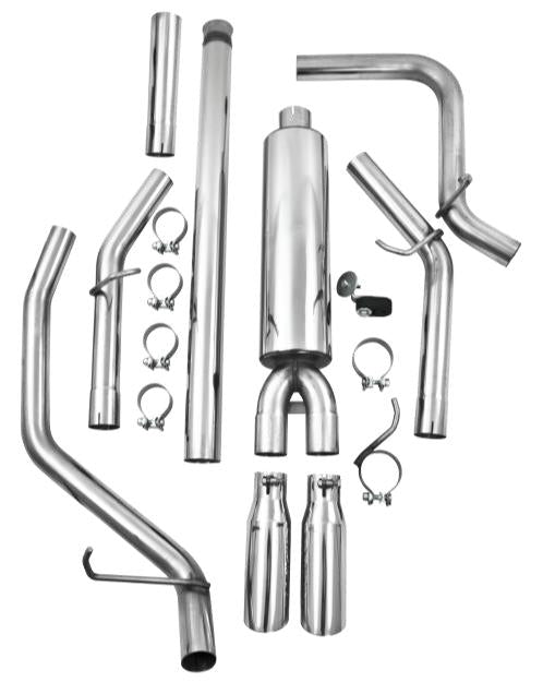 MBRP 14 Chevy/GMC 1500 Silverado/Sierra 4.3L V6/5.3L V8 Dual Split Side T409 3in Cat Back Exhaust