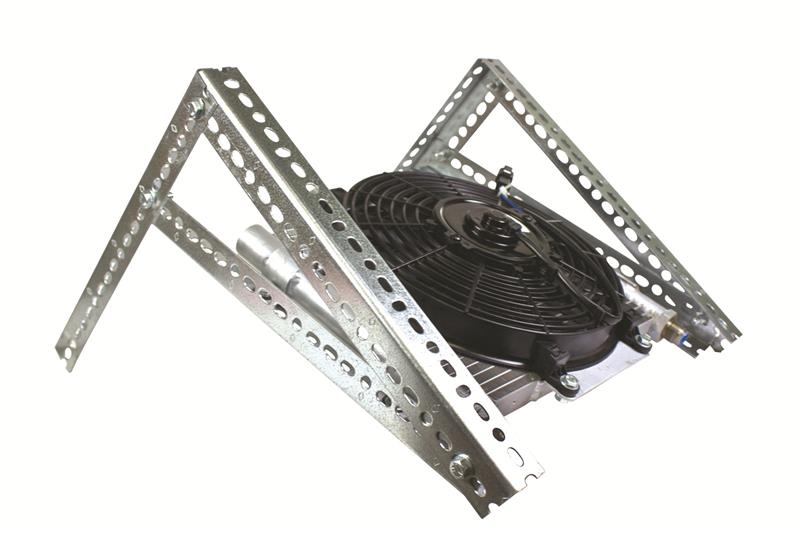 BD Diesel Xtruded Trans Oil Cooler - 1/2 inch Cooler Lines
