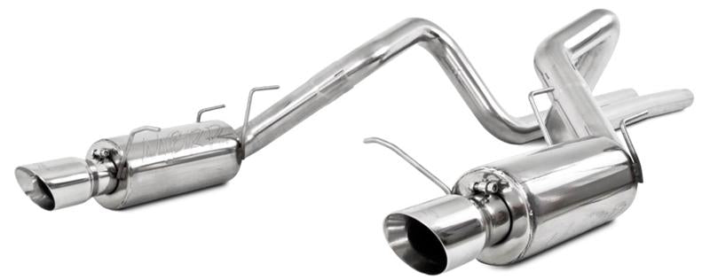 MBRP 11-14 Ford Mustang GT 5.0L Dual Split Rear Race Version T409 3in Cat Back Exhaust System