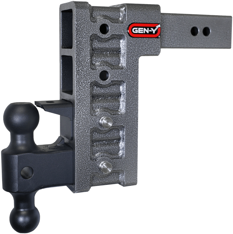 Gen-Y Mega Duty 2.5in Shank 9in Drop 3K TW 21K Hitch w/GH-061 Dual-Ball/GH-062 Pintle Lock
