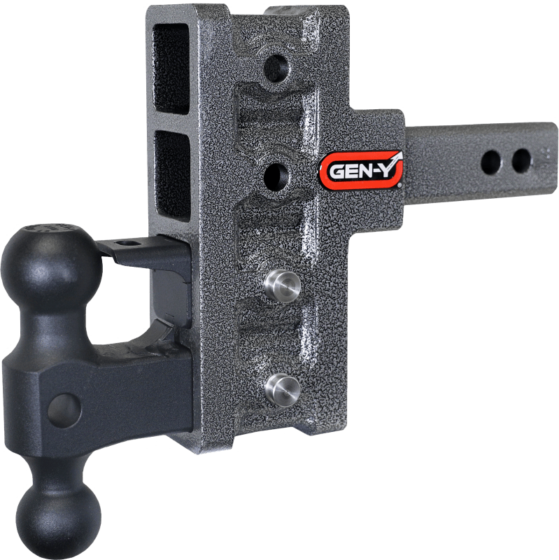 Gen-Y Mega Duty 2in Shank 5in Offset Drop 2K TW 16K Hitch w/GH-051 Dual-Ball/GH-032 Pintle Lock