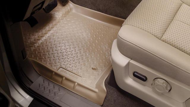 Husky Liners 98-01 Dodge Ram 1500/2500/3500 Quad Cab Classic Style 2nd Row Black Floor Liners