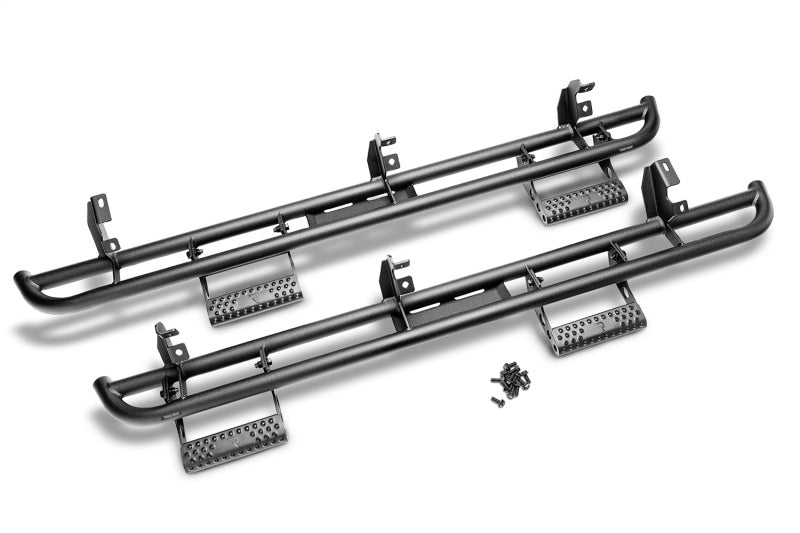 N-Fab RKR Step System 10-17 Toyota 4 Runner (Trail Edition) SUV 4 Door - Tex. Black - 1.75in