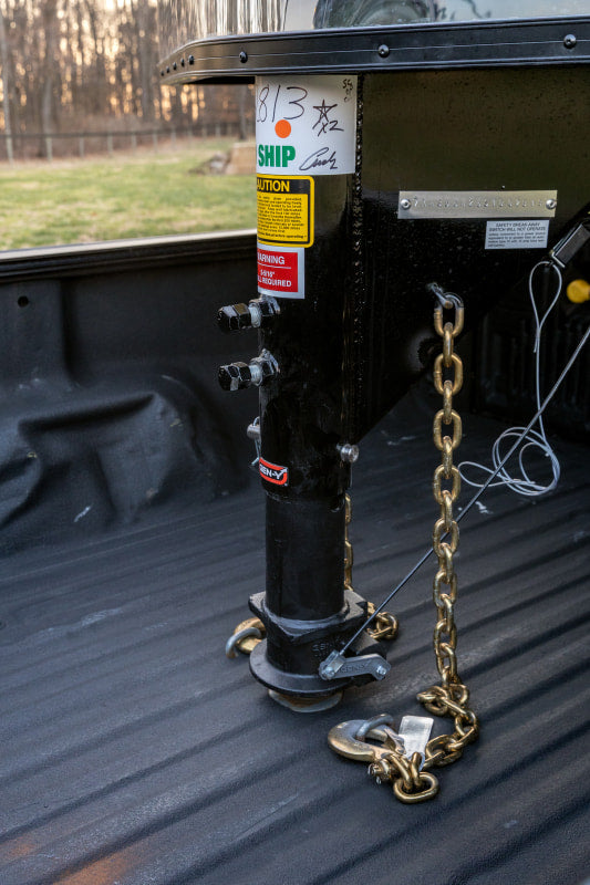 Gen-Y Viking 4in Round Tube Gooseneck Static Hitch w/SnapLatch 2-5/16in Coupler 8.5K TW 30K