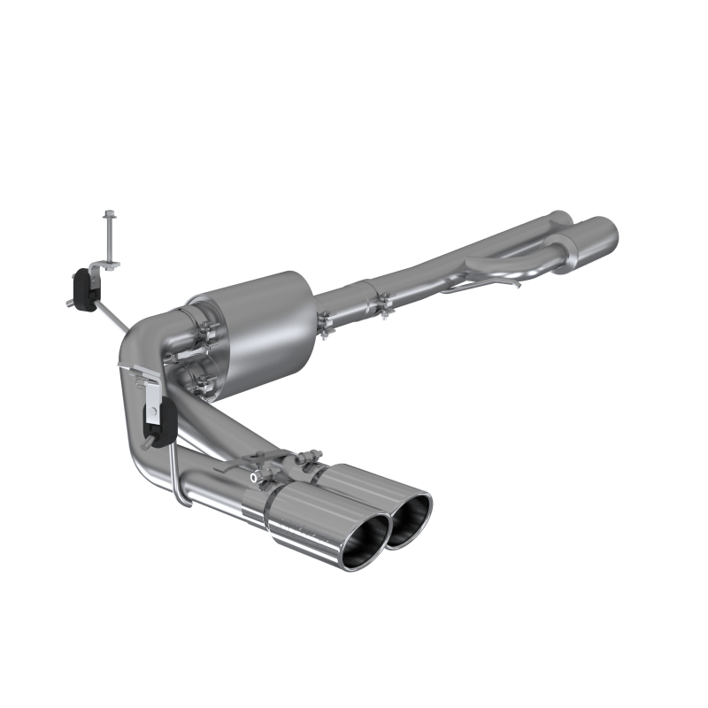 MBRP 2019+ Chevrolet Silverado 1500 4.5L/5.3L Pre-Axle Dual Side Exit w/ 4in OD Tip - AL